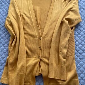 New York & Company Golden Cardigan Sweater